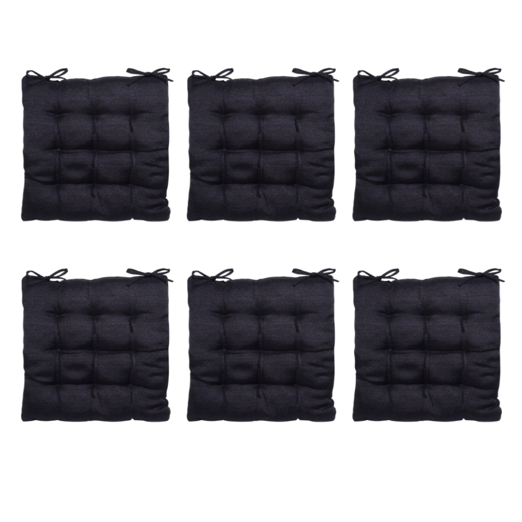Kit Assento Futon Rustico Liso 40cmx40cm 6 Peças | Shopee Brasil