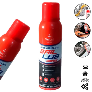 Lubrificante Desengripante Spray Anticorrosivo150ml 75g Super Lubrificação Tecbril em Oferta na Shopee