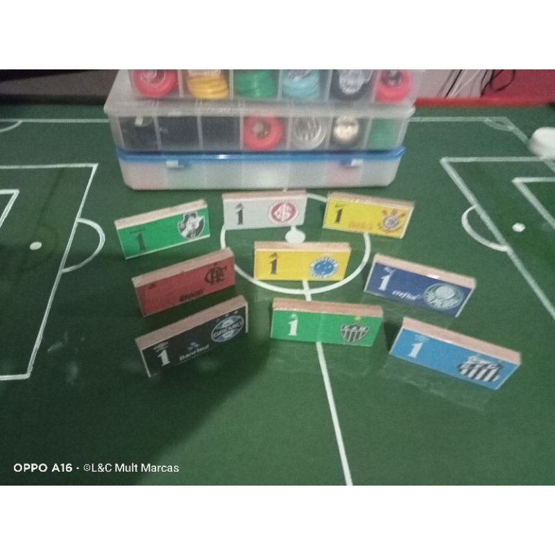 JOGO FUTEBOL DE BOTAO CARTELA COM 05 - Top Brasil Presentes