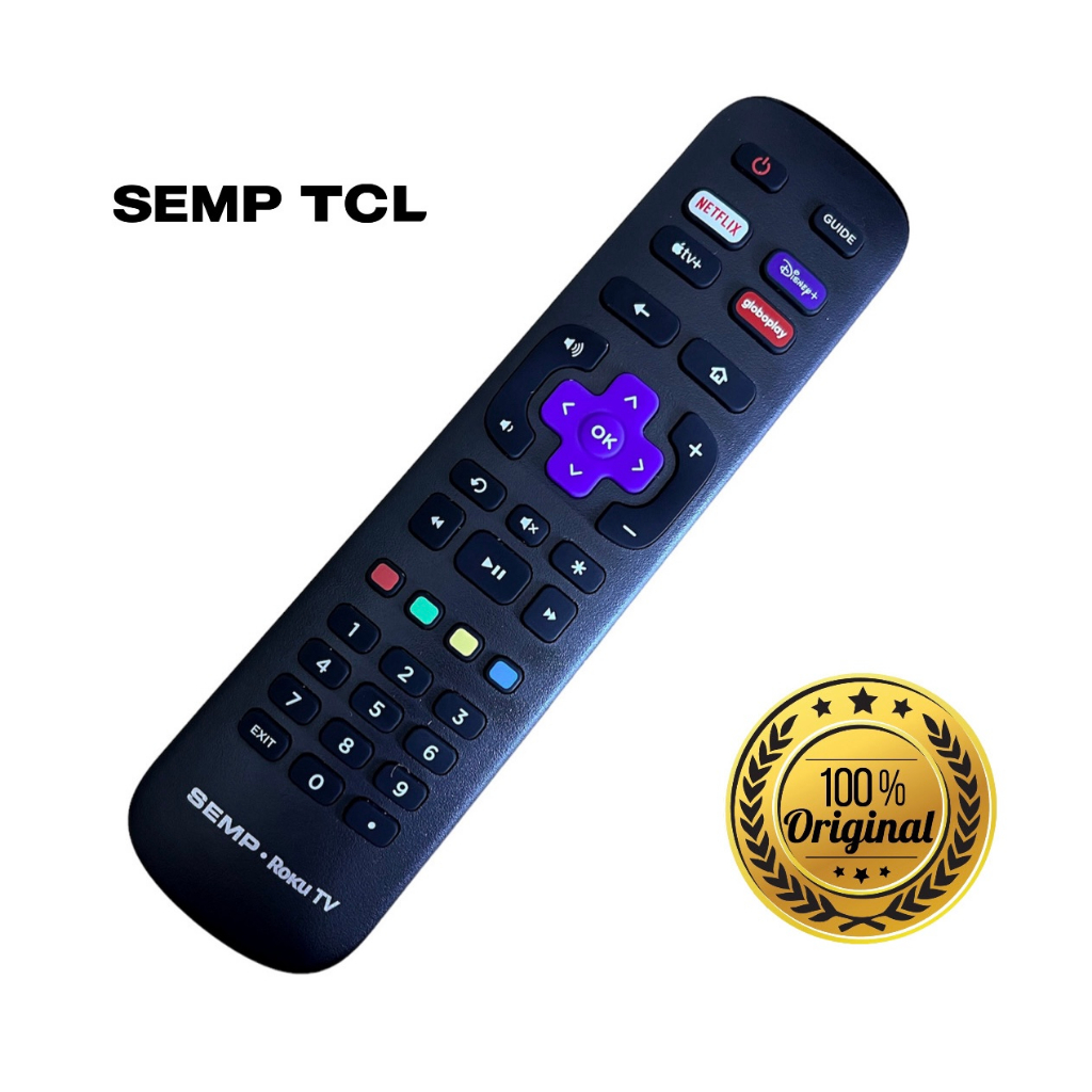 Controle Remoto ORIGINAL Semp Roku TV - Tecla Netflix HBO Max Globoplay ...