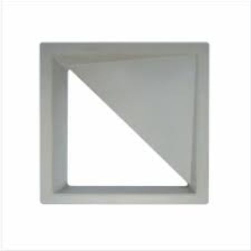 Forma Elemento Vazado Cobogó Triângulo 30x30x7cm Fp149 - Brasfort