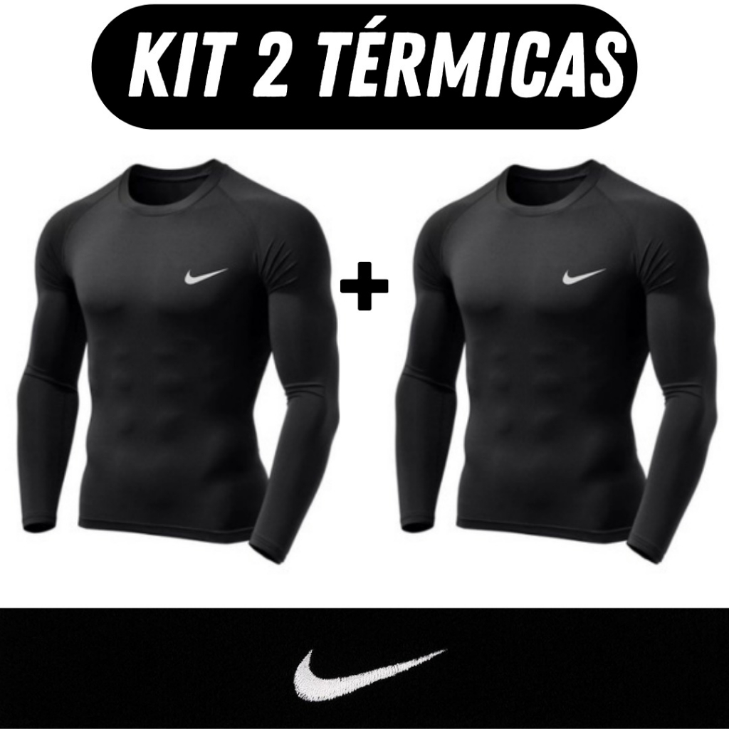 Kit com 2 Camisas Segunda Pele Proteção Solar uv Blusa Térmica uv50+//Unisexx// Envio imediato