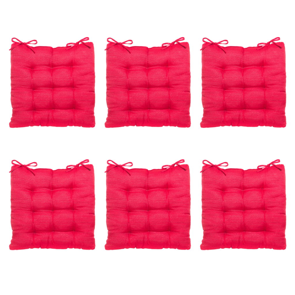 Kit Assento Futon Rustico Liso 40cmx40cm 6 Peças | Shopee Brasil