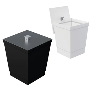 Lixeira Para Banheiro Cozinha Linha Black Premium Cesto Lixo 6,5l