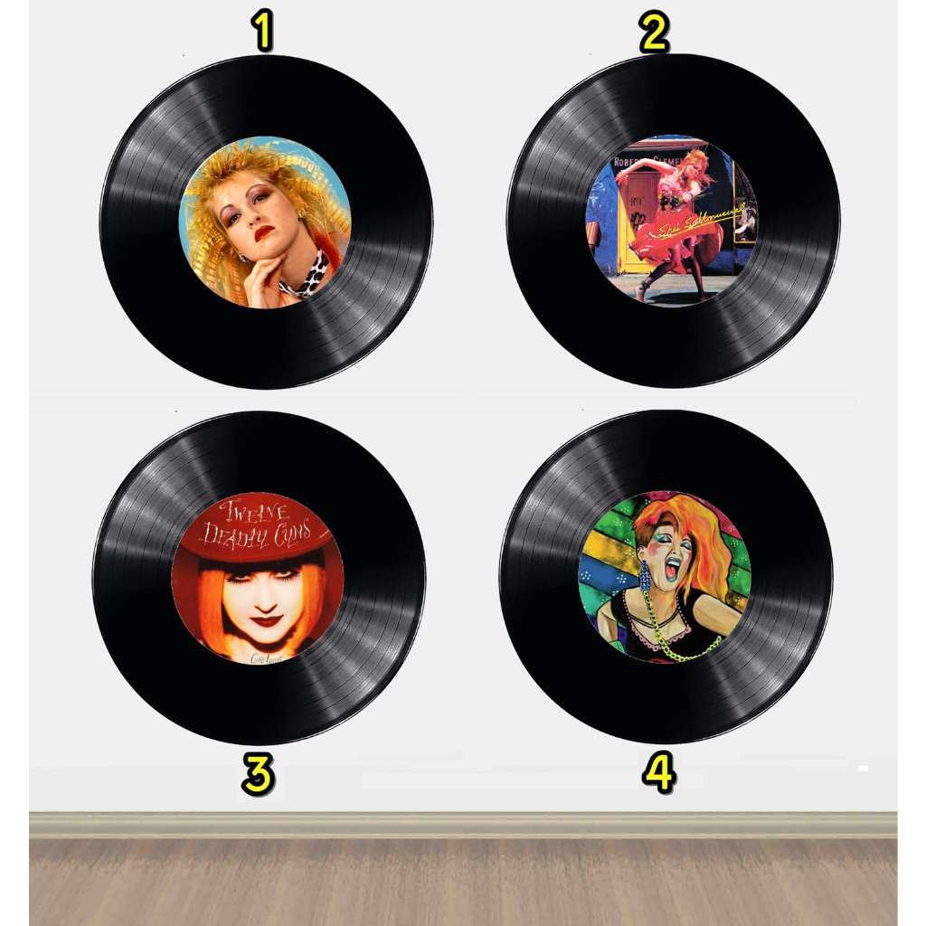 Disco Vinil Cyndi Lauper Lp Decorativo Shopee Brasil