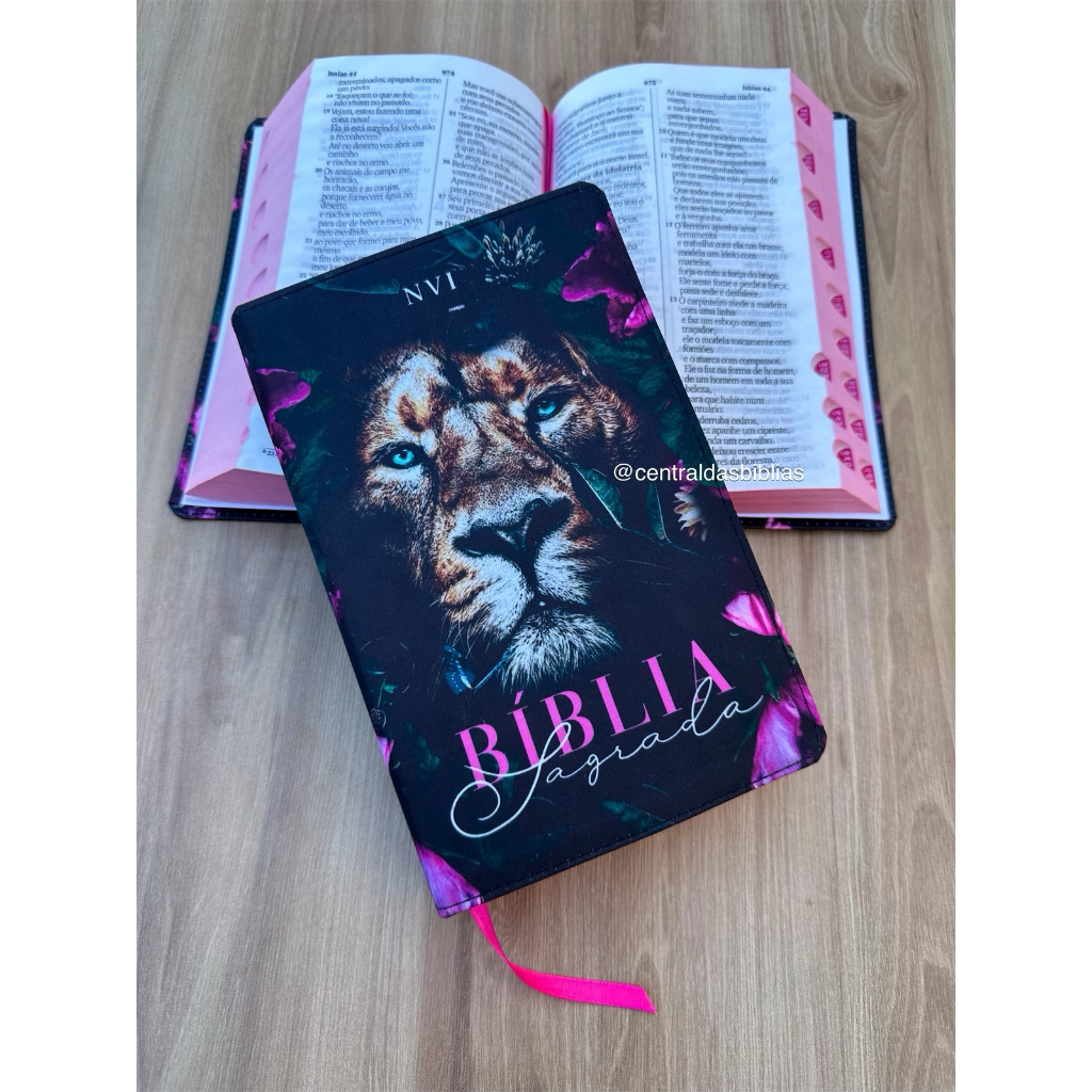 Bíblia NVI Leao dalila - Nova versao internacional com Índice e Letras Grandes
