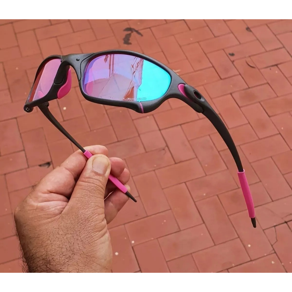 Óculos De Sol Juliet Plasma Lentes Prizm Kit Rosa + Brinde