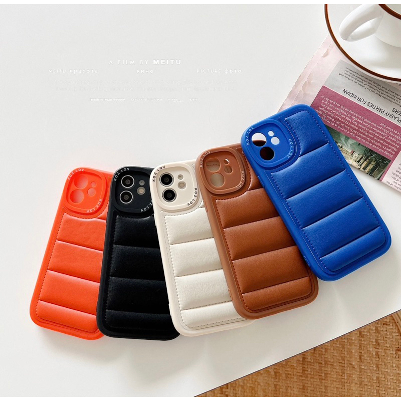 Capa Lux Case Capinha Alta Qualidade Silicone Almofada Puffer iPhone 11/11Pro/11ProMax/12/12Pro/12ProMax/13/13ProMax/14/14Pro/14ProMax