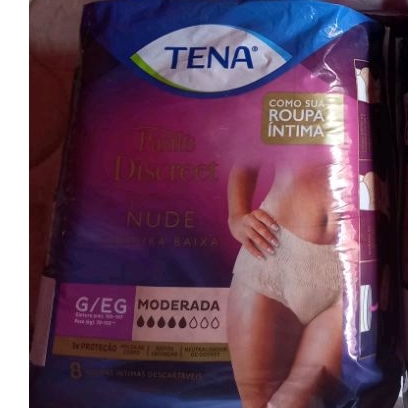 Calcinha Descartável Pós Parto Incontinência Tena Pants Discreta