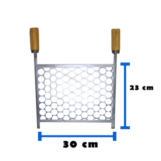 Grelha Churrasqueira Pequena 30x23 Galvanizada