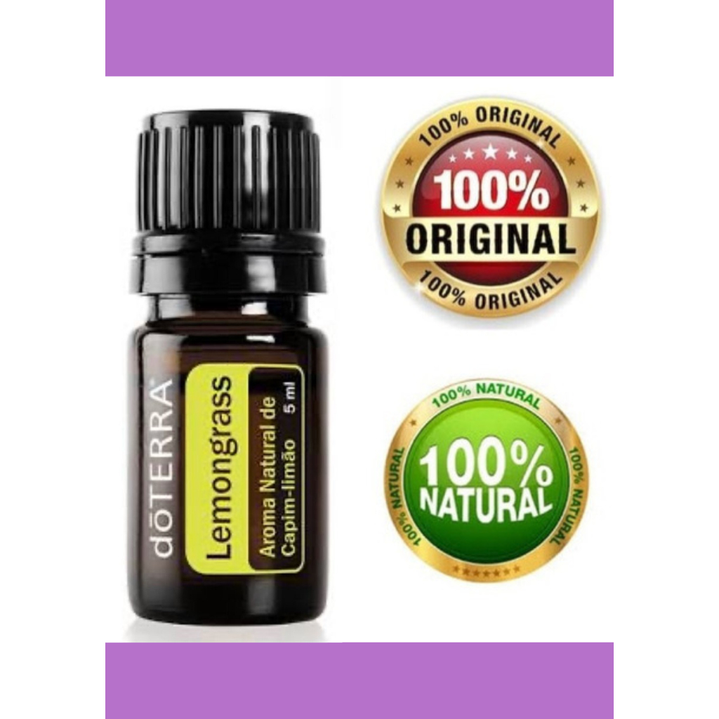 Óleo Essencial Lemongrass 5ml - Combate insônia, estresse e ansiedade ...