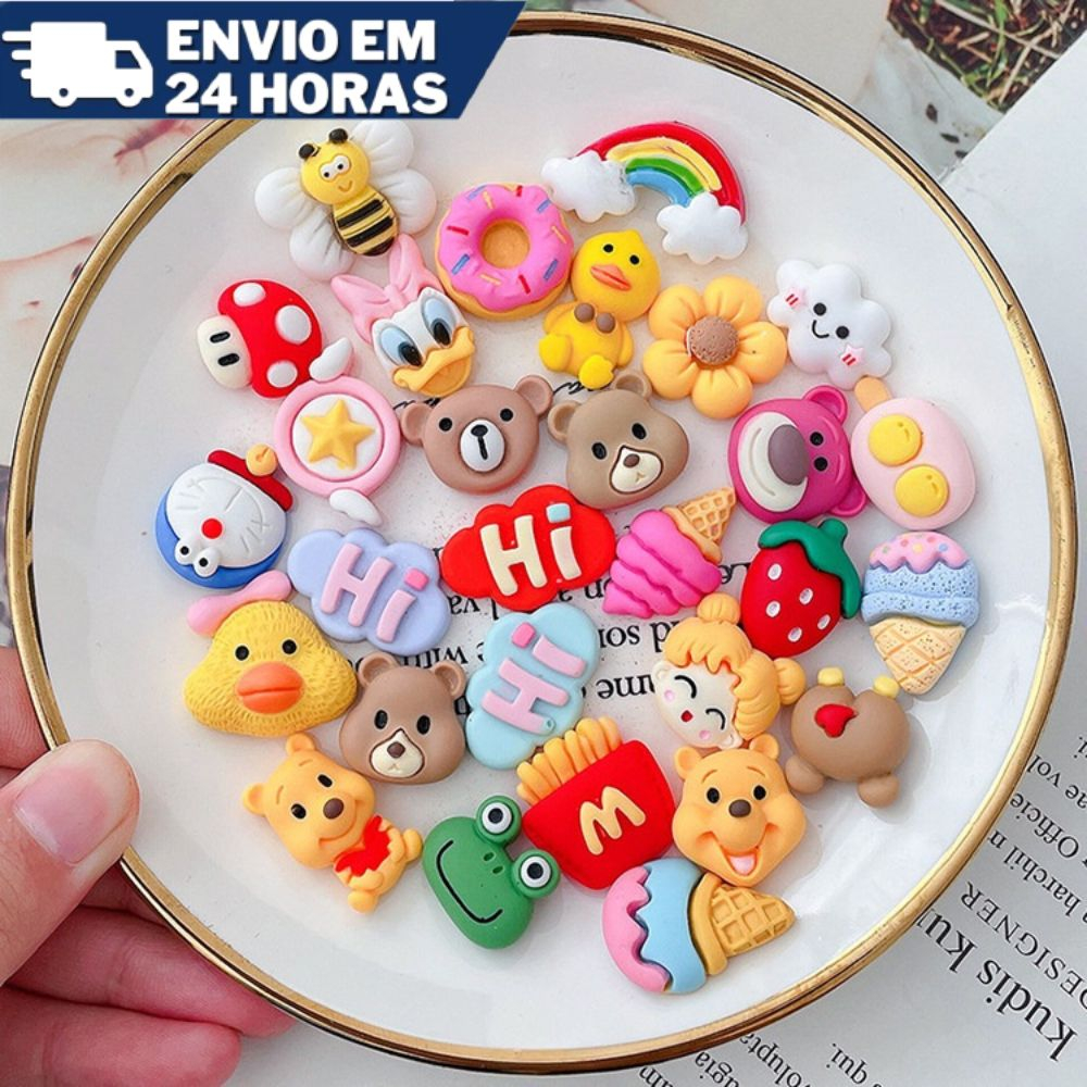 Kit 10 Adesivos 3D Tridimensional De Resina DIY Para Garrafa Criativa ...
