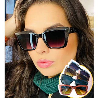 Óculos de Sol Feminino Retangular Trend Tik Tok 2023/2024