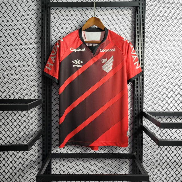 (P-4ggg) 2023/2024 BLNJJ I Home Black Red Football ATLÉTICO PR Jersey Vermelho Preto Versão 1 : 1 Camiseta Personalizada Masculina