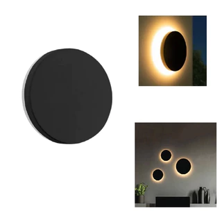 Arandela Eclipse Led 12w 3000K Bivolt Branca ou Preta