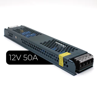 Fonte Chaveada 12v 50a 600w P/ Cftv Fita Led Som Preta