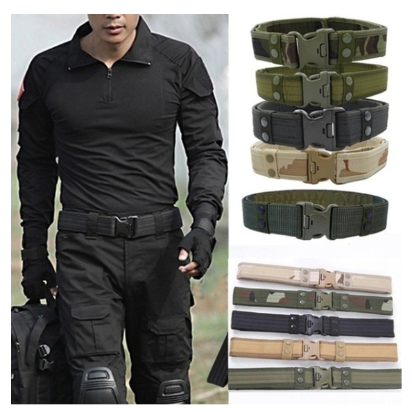 Cinto Militar Tático Masculino Operacional Segurança Camuflado Nylon BBH-42