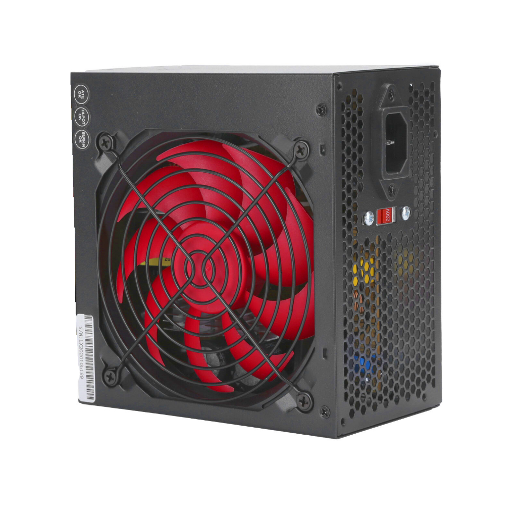 Fonte Gamer Atx Nyper 500w Preto/ Vermelho