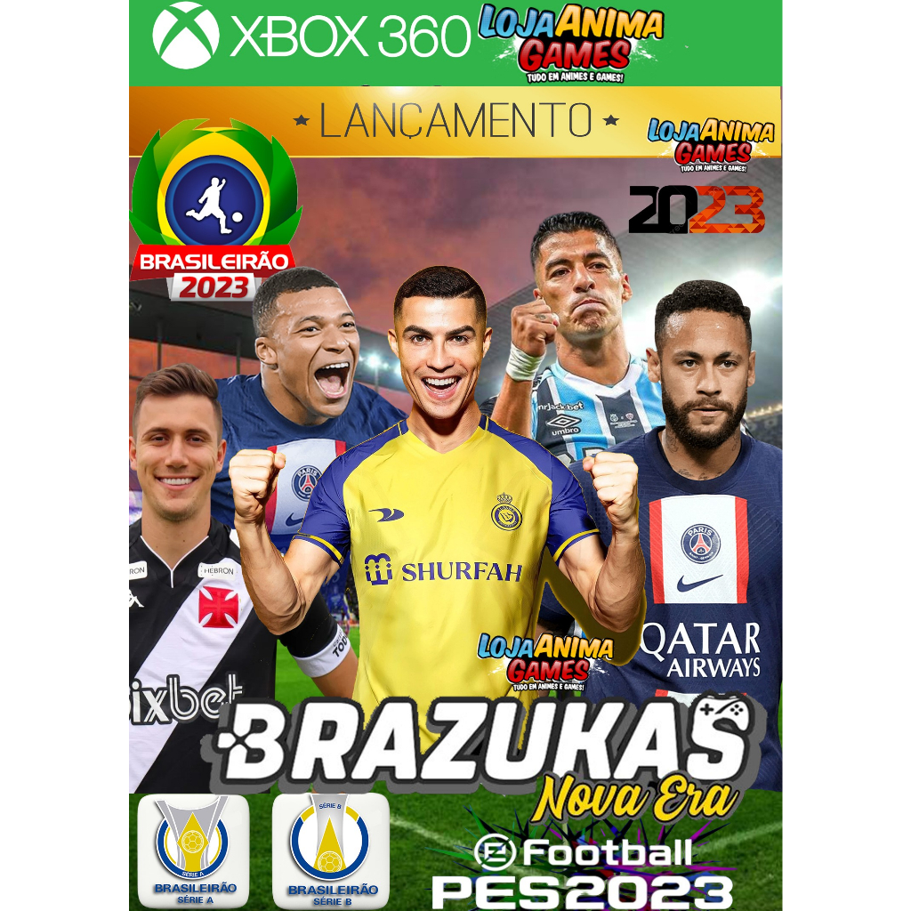 Pes Brazukas 2023 Xbox 360 100% Atualizado LT 3.0