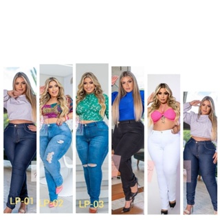 CalçaJeans Feminina PLUS SIZE PRÊMIO-Curve