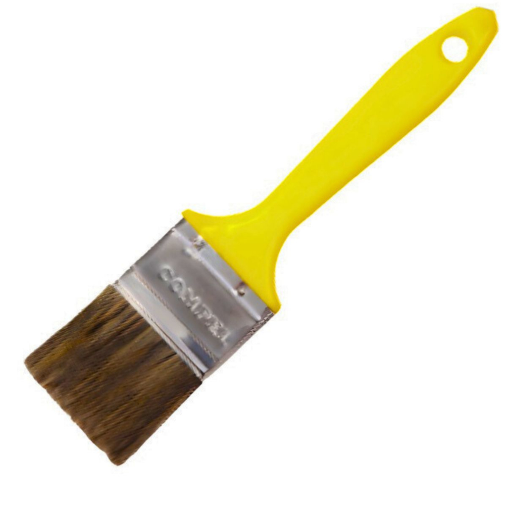 Pincel N°2 Multiuso Para Pinturas, Limpa Trilhos, Janelas, Portas de Correr, Blindex -PROFISSIONAL