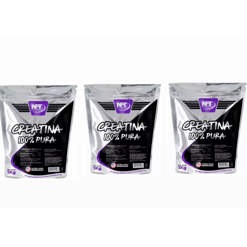 3x CREATINA 1kg 100%