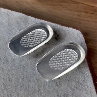OFERTA Par De Palmilhas De Gel De silicone Calcanhar Para Dor Pés De Saúde Apoio Almofada