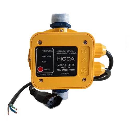 Pressostato Eletrônico Hioda para bombas e pressurizadores