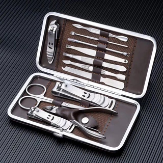 Kit Cortador De Unha Manicure Portatil Estojo Pinca Tesoura