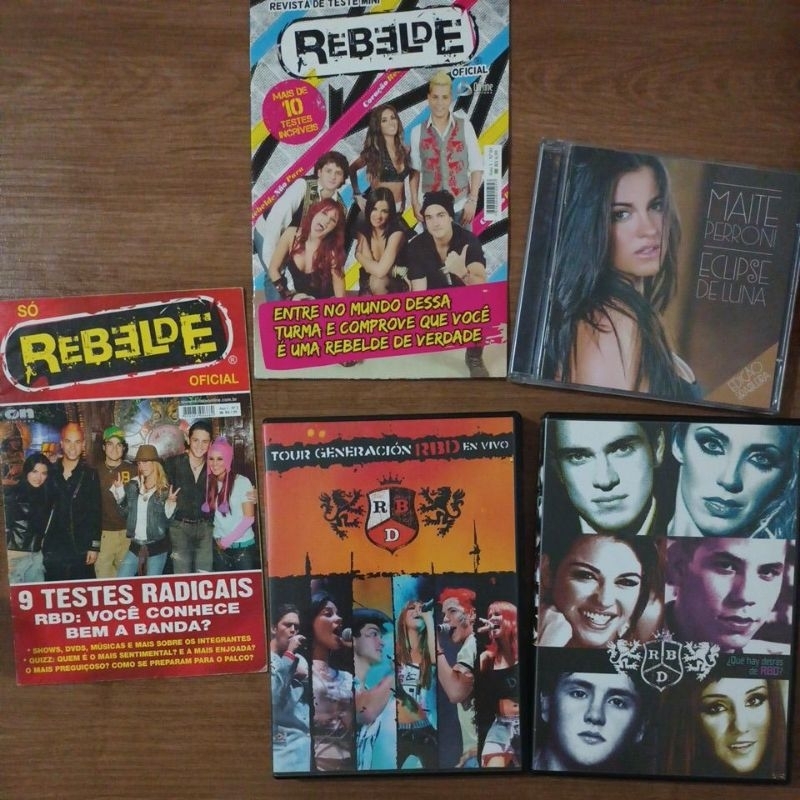 Coleção RBD (Revistas, DVDs, CD) | Shopee Brasil