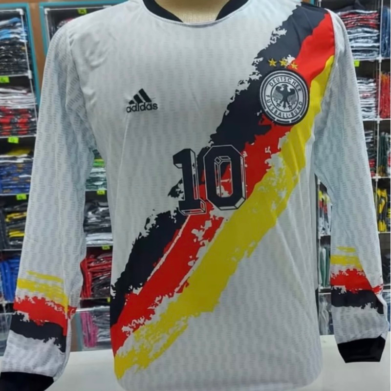 Camiseta Manga Longa da Alemanha Branca Envio Imediato | Shopee Brasil