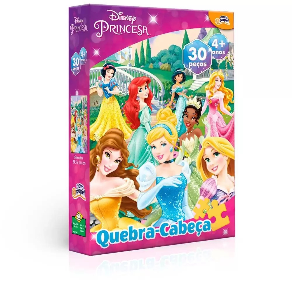 Quebra Cabeça Princesas com 100 peças - Toyster