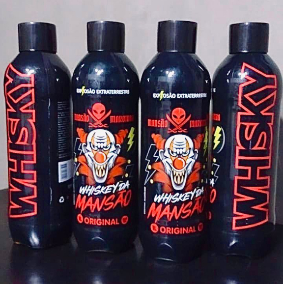 Lançamento Whisky Puro Palhaço Mansão Maromba Toguro Garrafa 1L