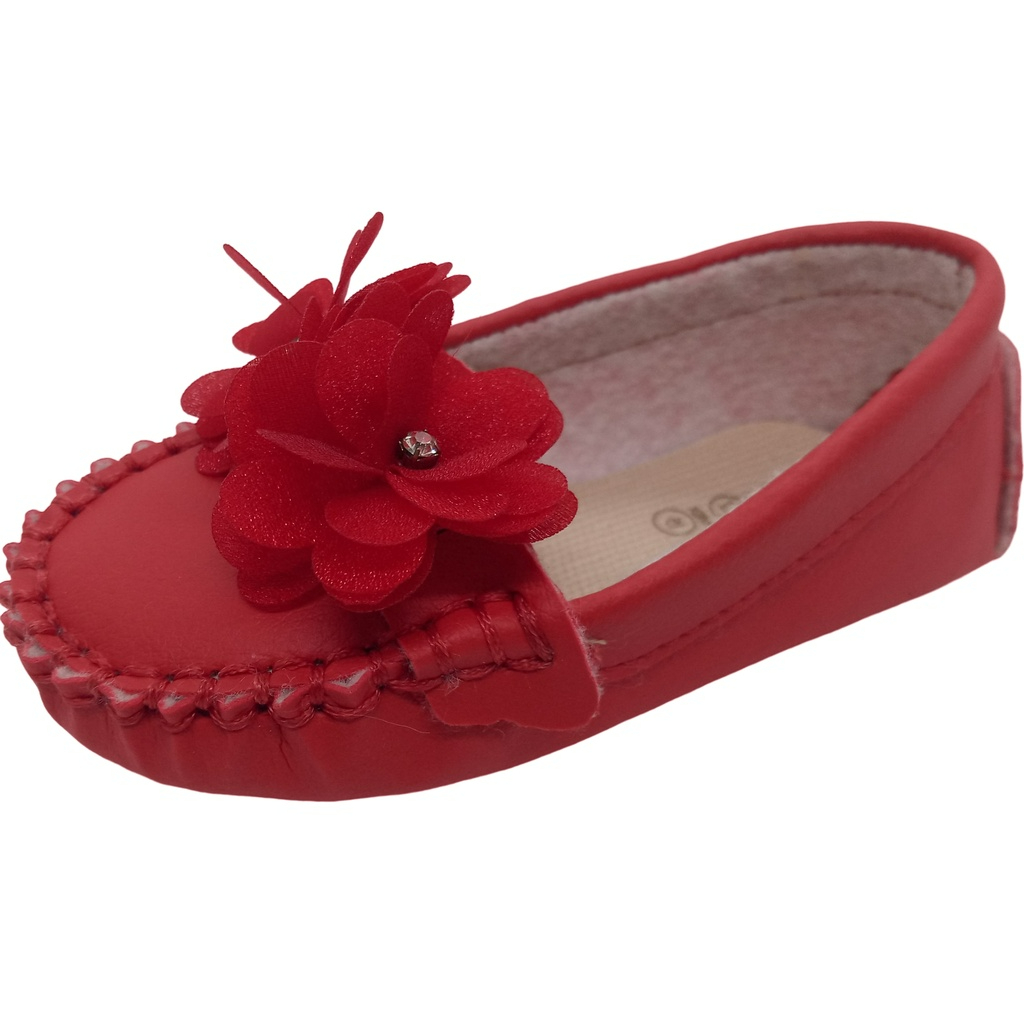 Mocassim vermelho hot sale infantil