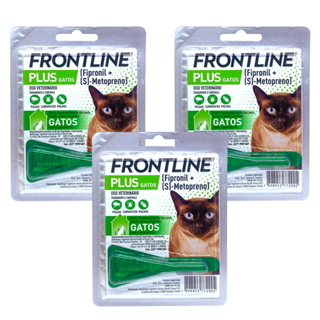 Combo 3 Frontline Plus Gatos Anti Pulga Carrapato Kit Pipeta