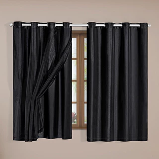 Cortina Blackout 2,20m x 1,30m Quarto Sala Blackout PVC corta 100 % a luz Varias Cores