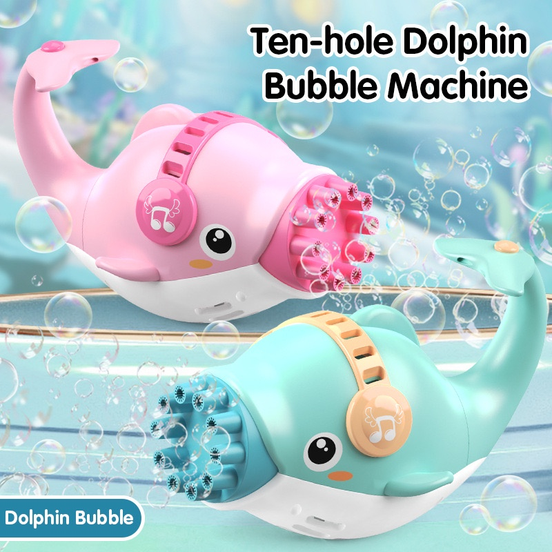 Golfinho Máquina De Lança Bolhas Soprando Sabão Automático,pilha modelo novo