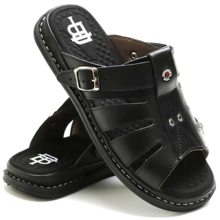 Sandália Franciscana Anti Stress Chinelo Masculino Em Couro Legítimo Oferta