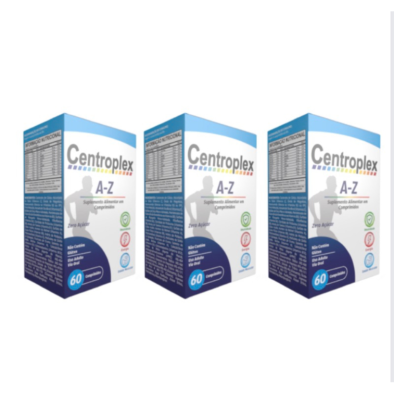 03 caixas de Centroplex - vitamina de A a Z | Shopee Brasil