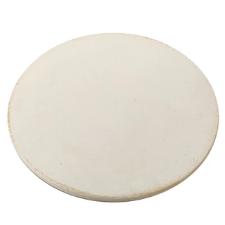 Pedra Refratária Para Pizza 37cm Forno Churrasqueira 12mm Placa reforçada Cordierita Caseira Fogão a gás Grelha Pão Pizzaria