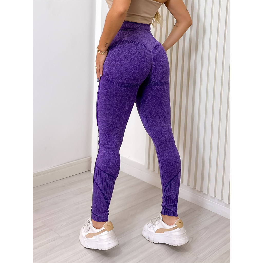 Calça Legging Esportiva Academia Levanta Bumbum Cintura Alta F-80, legging  de academia