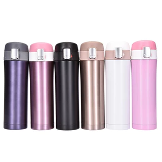 Garrafa Térmica 500ml Aço Inox Trava Café Água Suco Corrida