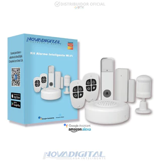Kit Alarme Residencial de Segurança Inteligente Wifi Smart Alexa E Google