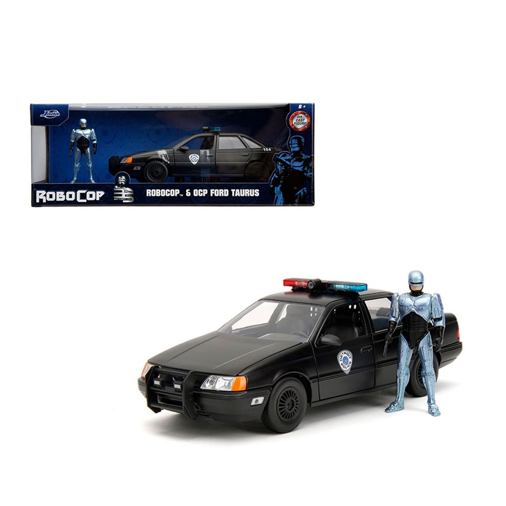 Miniatura 1/24 Metal - Robocop Ford Taurus com Boneco JADA Toys ...
