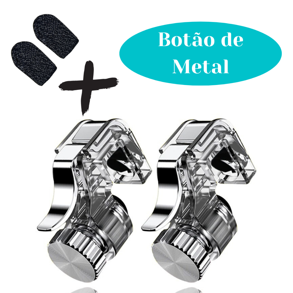 Gatilho Free Fire Botões R1 L1 Jogo De Tiro Para Celular Par De Joystick