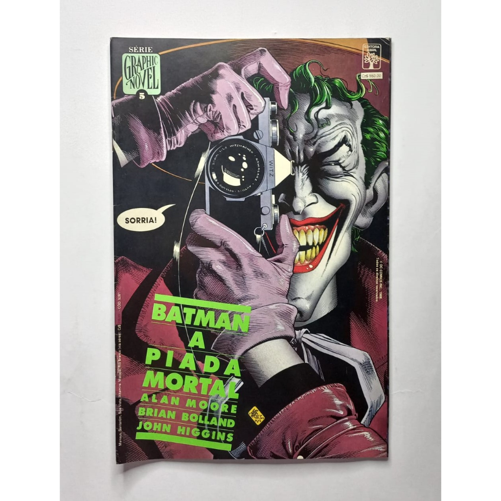 Graphic Novel Batman A Piada Mortal Editora Abril Excelente Escorrega o Preço