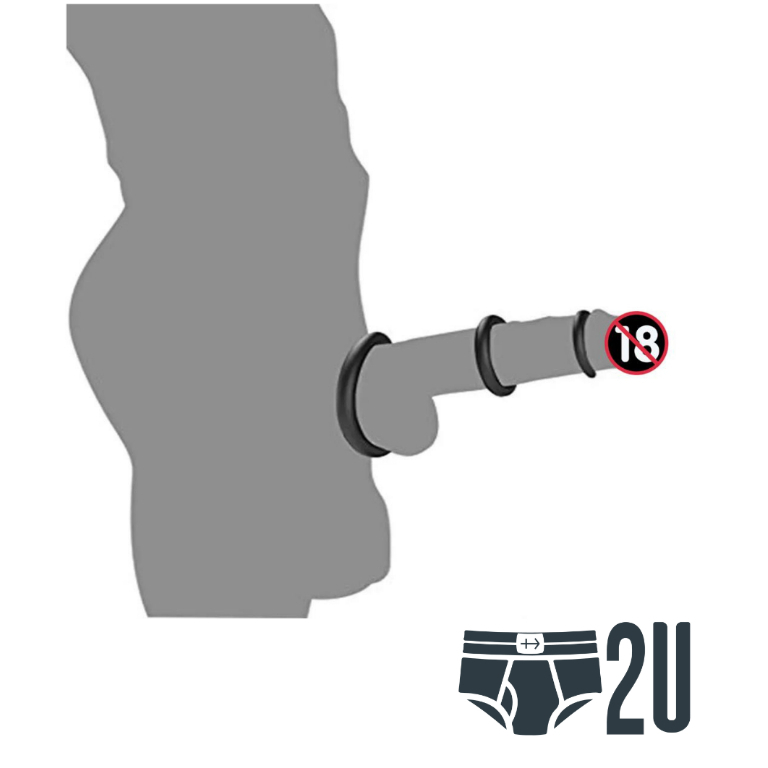 Kit 7 Anéis Penianos de Borracha (ABK02)