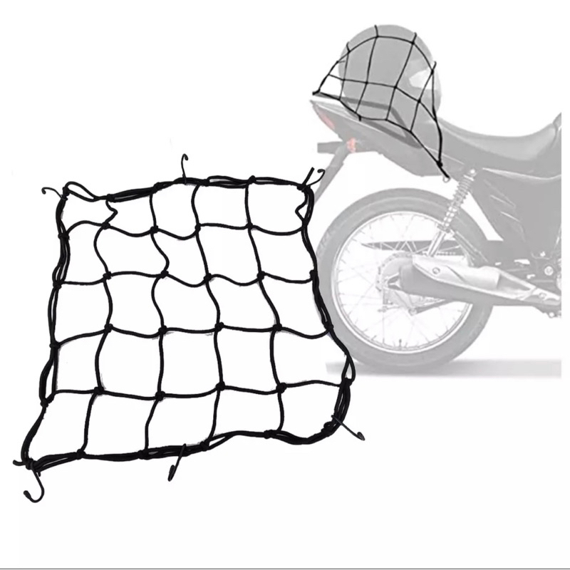 Rede Elástica Para Motos Prende Capacete 40 x 40cm