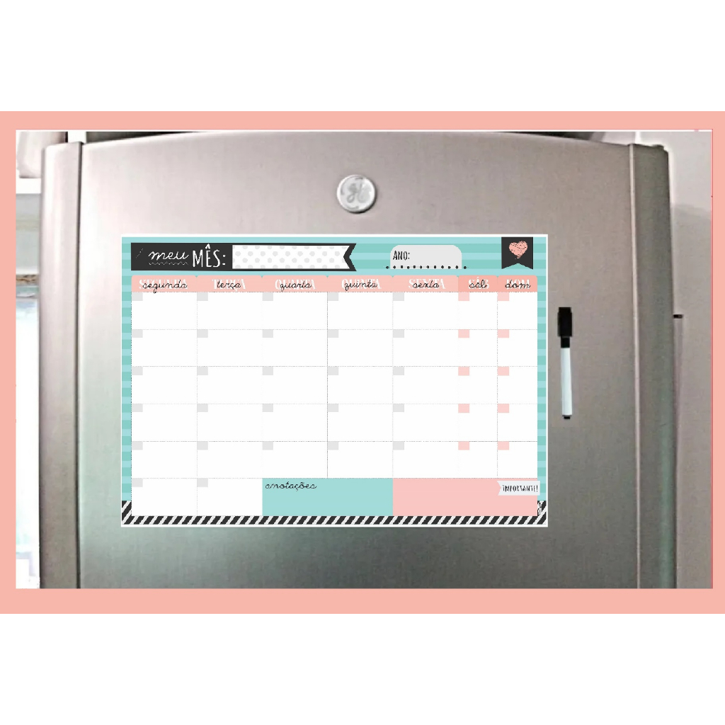 Planner Magnético de Geladeira: Organize sua Rotina de Forma Simples e ...