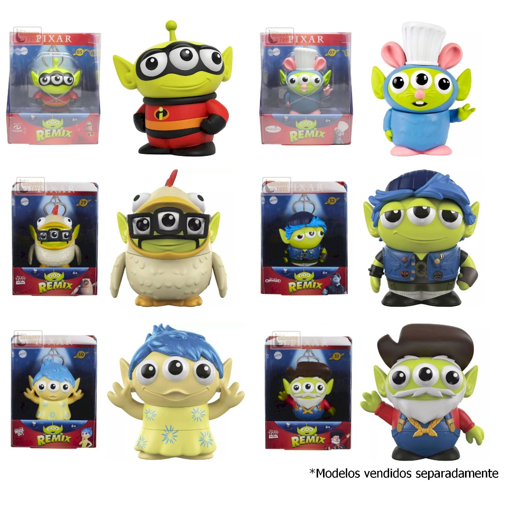 Boneco Alien Remix - Marciano - Disney Pixar - Mattel